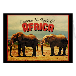 Afrika Elefanten Vintage Reise