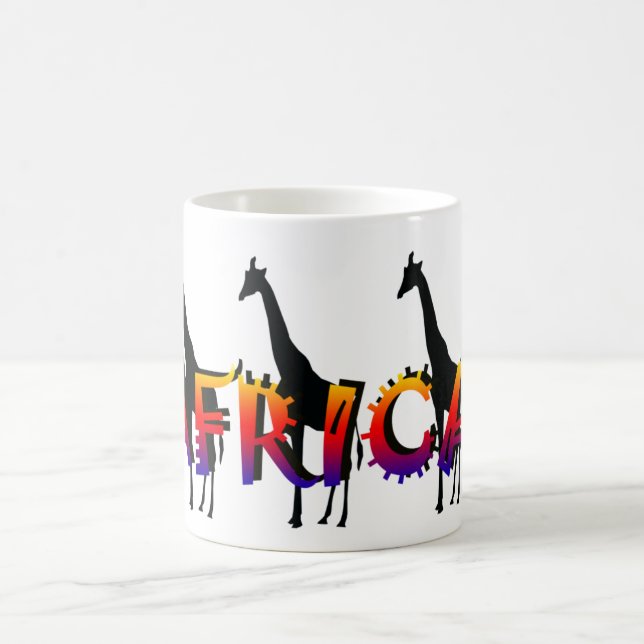 Afrika-Entwurfstier-Safari-Tassen Tasse (Mittel)