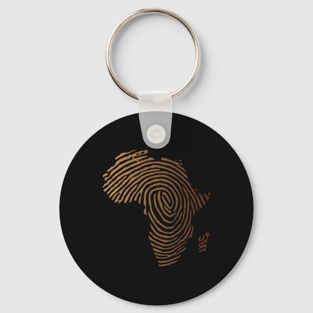 Afrika Fingerabdruck schwarze Geschichte Junenth Schlüsselanhänger (Vorderseite)