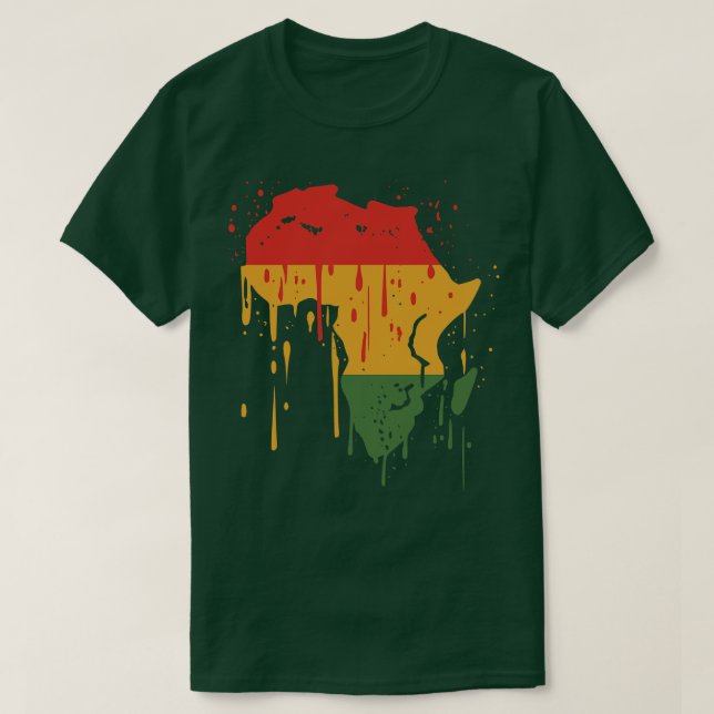 Afrika-Flagge T-Shirt (Design vorne)