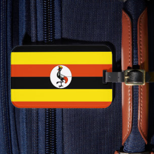 Afrika: Flagge Ugandas, Gepäckanhänger