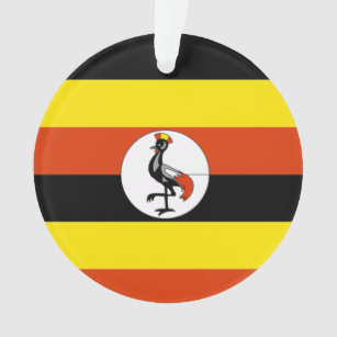 Afrika: Flagge Ugandas Ornament
