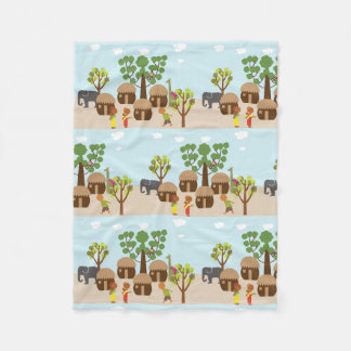 Afrika Fleecedecke