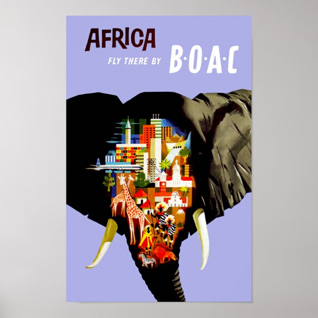 Afrika ~ Fliegen Poster (Vorne)