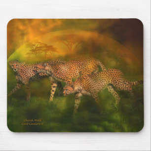 Afrika - Gepard-Weltkunst Mousepad