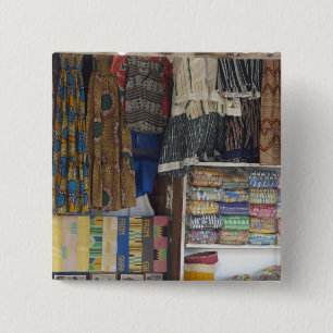 Afrika, Ghana, Accra. Accra Textil & Handwerk Button