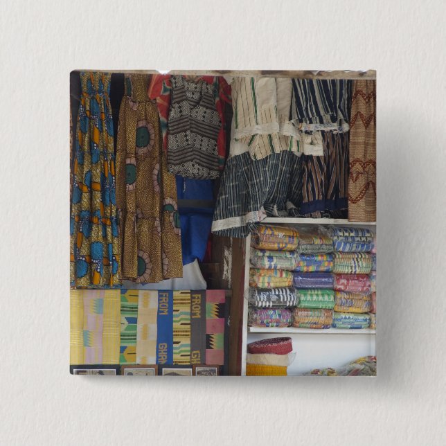 Afrika, Ghana, Accra. Accra Textil & Handwerk Button (Vorderseite)