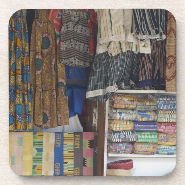 Afrika, Ghana, Accra. Accra Textil & Handwerk Getränkeuntersetzer (Vorderseite)