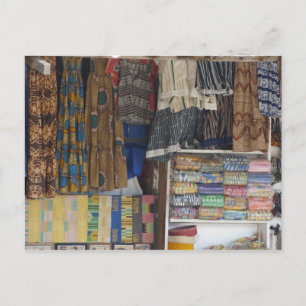 Afrika, Ghana, Accra. Accra Textile & Handies Postkarte