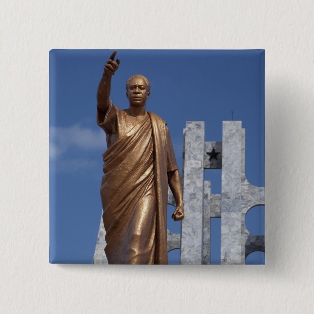Afrika, Ghana, Accra. Nkrumah Mausoleum, endgültig Button (Vorderseite)