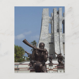 Afrika, Ghana, Accra. Nkrumah Mausoleum, finale 2 Postkarte