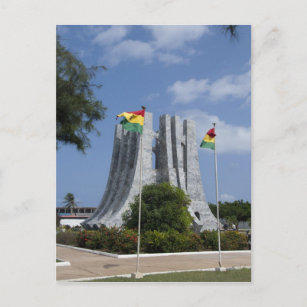 Afrika, Ghana, Accra. Nkrumah Mausoleum, letzte 3 Postkarte