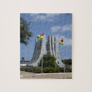 Afrika, Ghana, Accra. Nkrumah-Mausoleum, letzte 3 Puzzle