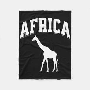 Afrika Giraffe Safari Urlaub Souvenir Preppy Ästhe Fleecedecke
