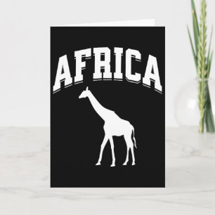 Afrika-Giraffen-Safari-Urlaub-Souvenir Preppy Ästh Karte