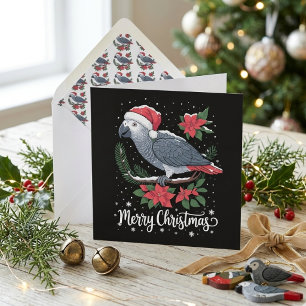 Afrika-Graupapagei Frohe Weihnachten Illustration