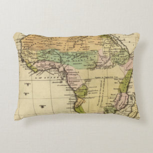 Afrika-Handfarbiger Atlas-Karte Zierkissen