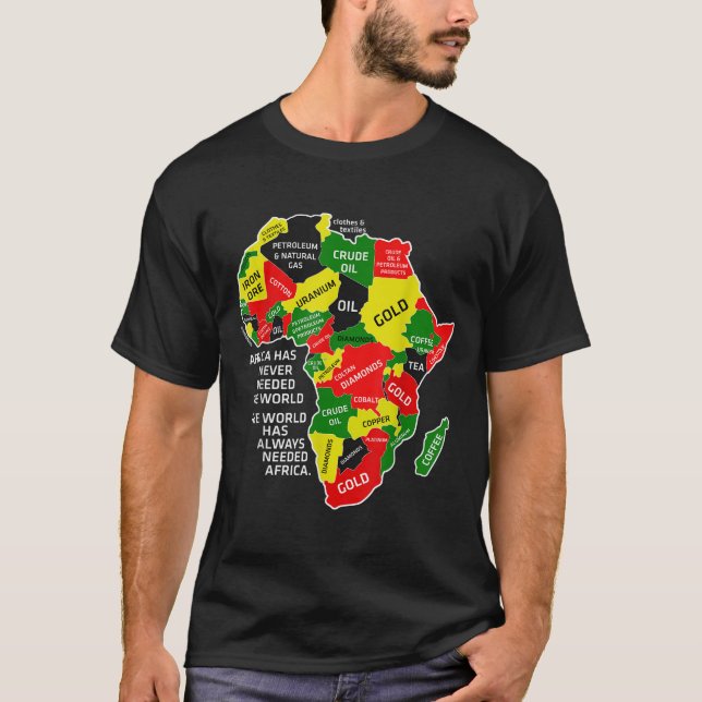 Afrika hat die Welt nach Melanin Bla noch nie gebr T-Shirt (Vorderseite)