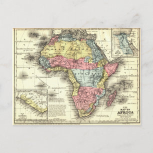 Afrika im Jahr 1867 Postkarte