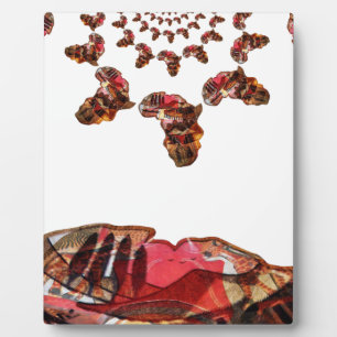 Afrika in Bewegung: Kaleidoskop-Design Fotoplatte