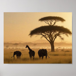 AFRIKA IN DER MIST POSTER