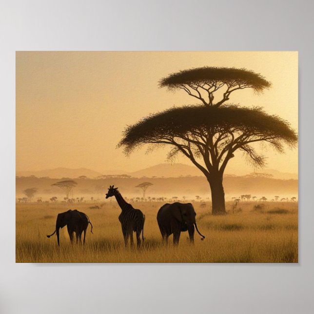 AFRIKA IN DER MIST POSTER (Vorne)
