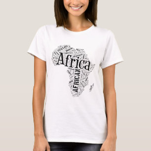 Afrika in Tagxedo T-Shirt