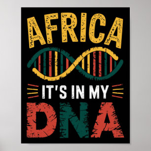 Afrika ist stolz auf mein afrikanisches Kulturerbe Poster