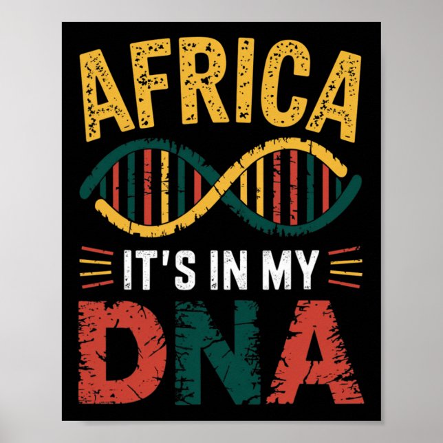Afrika ist stolz auf mein afrikanisches Kulturerbe Poster (Vorne)