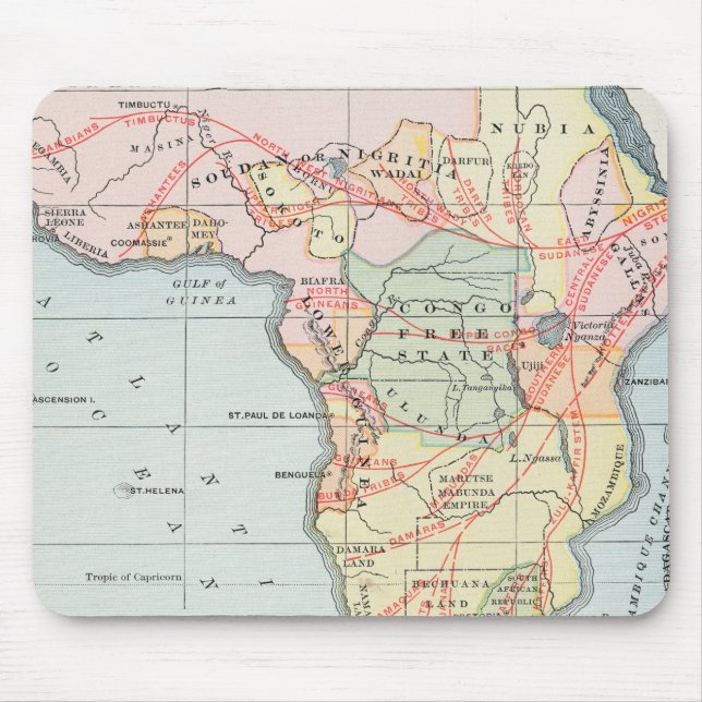 AFRIKA: KARTE, 1894 MOUSEPAD (Vorne)
