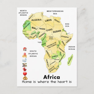 Afrika Karte Anpassen Benutzerdefiniert