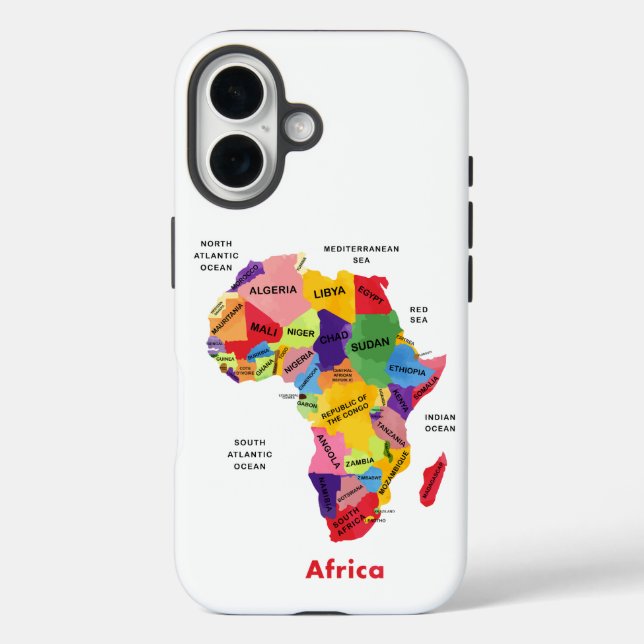 Afrika-Karte Case-Mate iPhone Hülle (Rückseite)