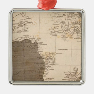 Afrika-Karte durch Arrowsmith Ornament Aus Metall