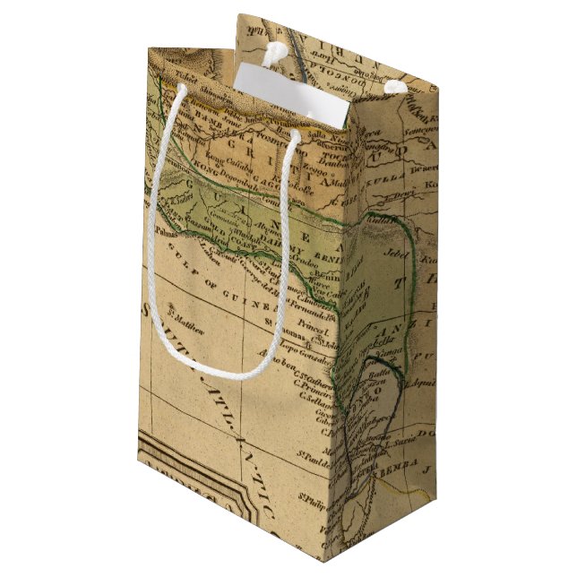 Afrika-Karte durch Worcester Kleine Geschenktüte (Rückseite Schrägansicht)