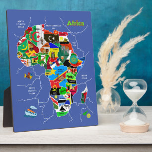 Afrika-Karte Fotoplatte