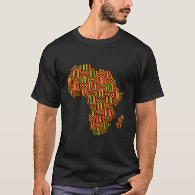 Afrika Karte für Afrika T-Shirt (Vorderseite)