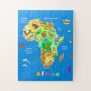 Afrika-Karte für Kinder Puzzle