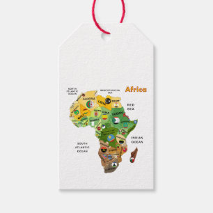 Afrika-Karte Geschenkanhänger