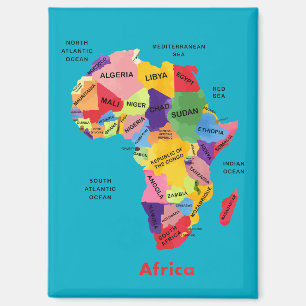 Afrika-Karte Magnet