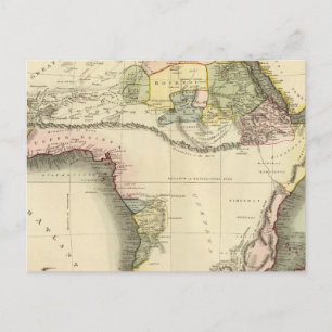 Afrika-Karte Postkarte