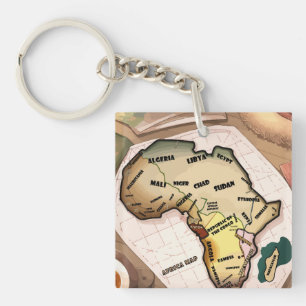 Afrika-Karte Schlüsselanhänger