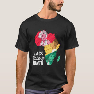 Afrika Karte Schwarze Geschichte Monat Männer Frau T-Shirt