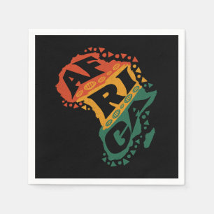 Afrika-Karte Serviette
