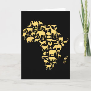 Afrika Karte Tiere Melanin Afrikaner Schwarze Gesc