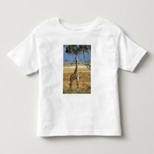 Afrika, Kenia, Amboseli NP. Eine Netzgiraffe, oder Kleinkind T-shirt