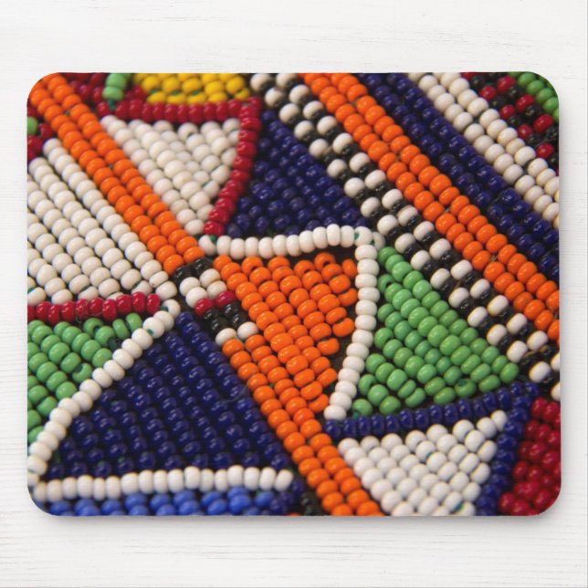 Afrika, Kenia. Maasai-Stammesperlen Mousepad (Vorne)