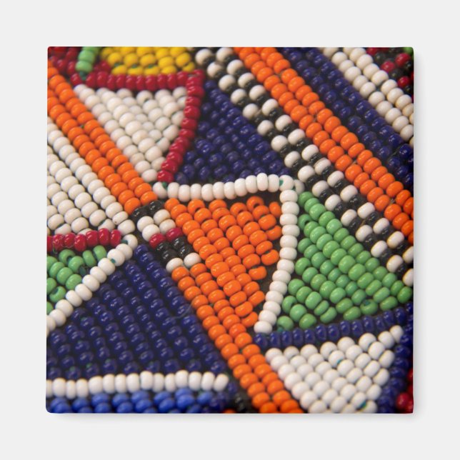 Afrika, Kenia. Maasai Tribal Beads Magnet (Vorne)