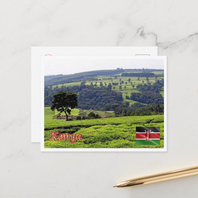 Afrika - Kenia - Panorama - Postkarte (Vorderseite/Rückseite Beispiel)