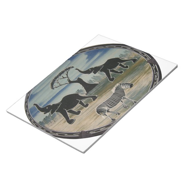 Afrika Kenia Schön Elegant Wildtiere Notizblock (angewinkelt)
