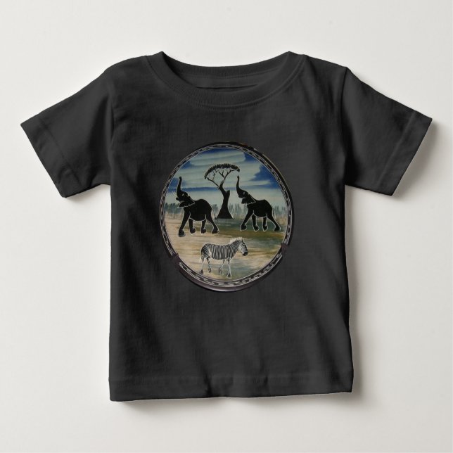 Afrika Kenia Schöne Elegante Tierwelt Baby T-shirt (Vorderseite)